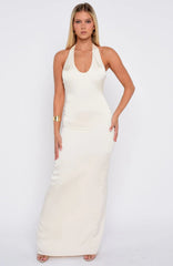 Vestido Longo Frente Única Night-Time Madness Oyster