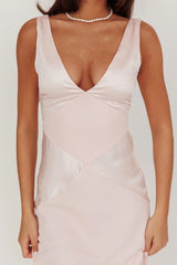 Soul Fire V-Neck Maxi Dress Blush