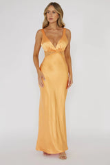 Vestido largo con encaje One Heart Mango