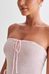 Minivestido de punto sin tirantes Connelly - Rosa Hada
