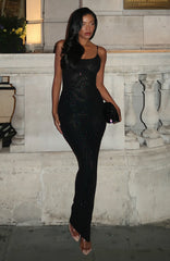 Vestido Longo Late Night Love Preto