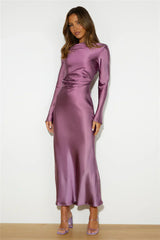 Maxivestido Grape de Estilo Sofisticado