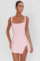 Minivestido sin espalda Won't Bite - Rosa