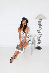 Minivestido blanco sin tirantes Couture Dreams