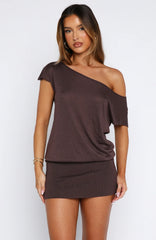 Minivestido "Following My Instincts" Chocolate