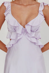 Minivestido con volantes Second Chances lila