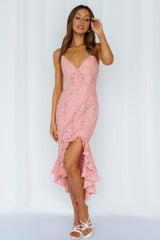 Vestido Midi Back In The Habit Rosa
