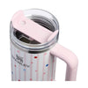 Stanley 30 oz Stainless Steel H2.0 FlowState Quencher Tumbler Pink Starry Stripes