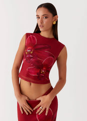 Waiting for Dawn Malla Top - Rosa