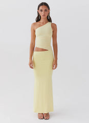 Vestido Longo Ombro Único Seranella - Lemon