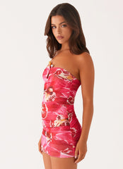 Minivestido Rudy - Rosa Orquídea