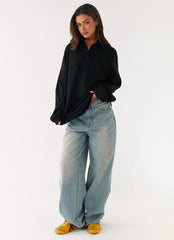 Polo Torrie de talla grande - Negro