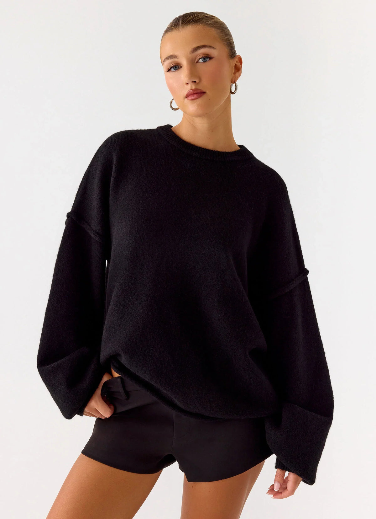 Jersey de punto oversize Jack - Negro