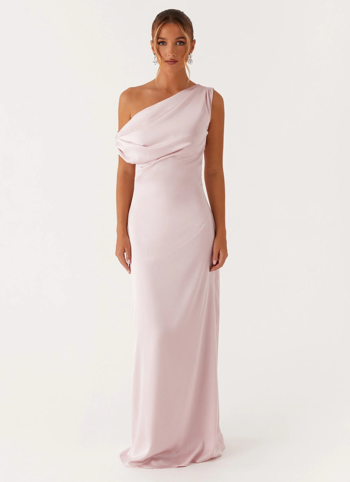 Vestido maxi de satén Heart Of Glass - Rosa
