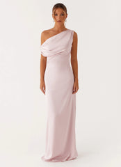 Vestido maxi de satén Heart Of Glass - Rosa