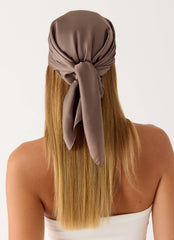 Lenço de Cabelo Lover Vibes - Chocolate