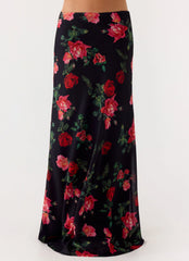 Falda maxi de gasa Star Girl - Midnight Bloom