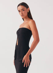 Blusa Delicada de Tricô Feminina - Preta