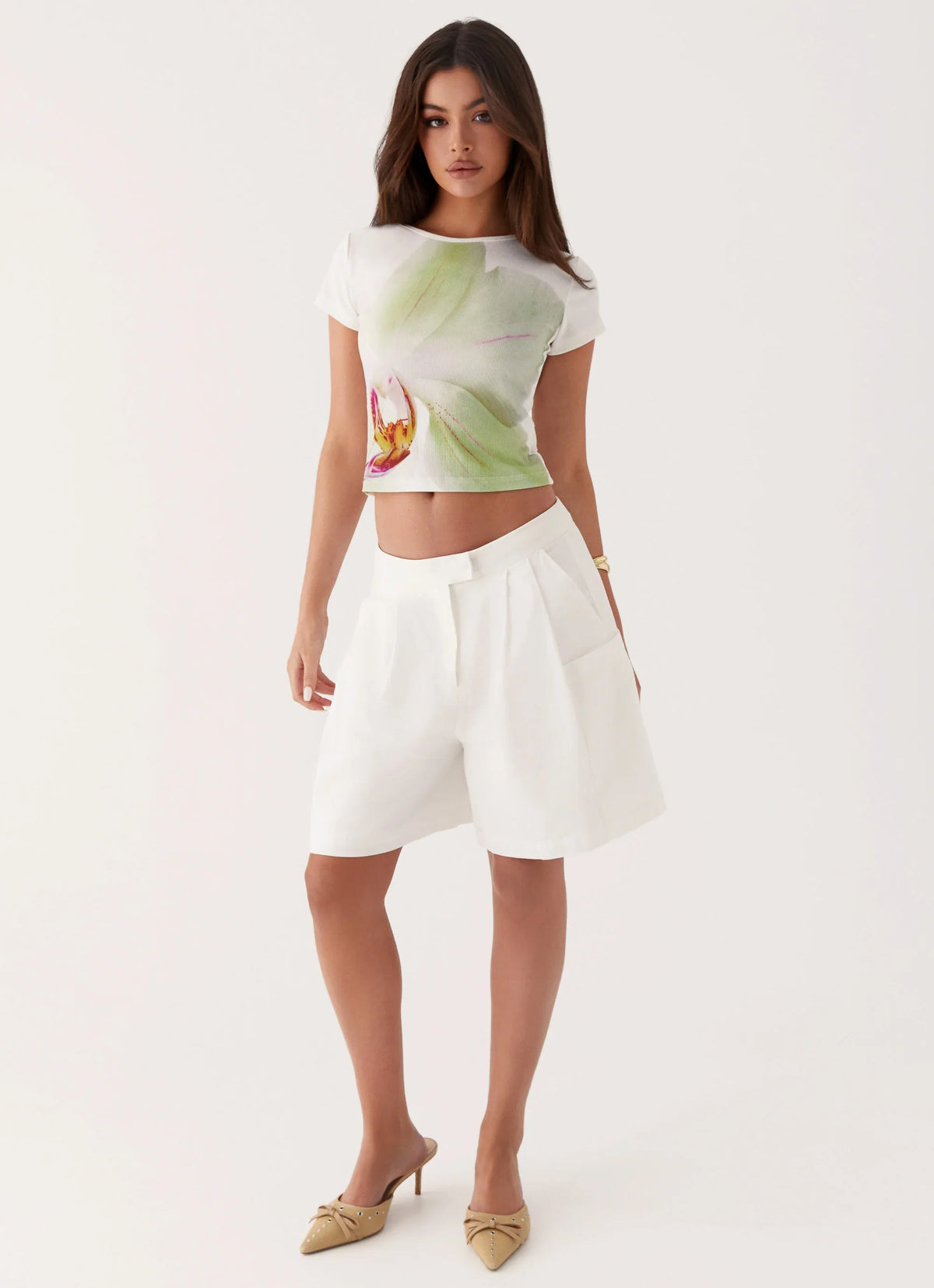Camiseta infantil Pistachio Lily - Verde
