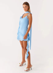 Minivestido Carina - Azul