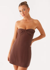 Minivestido Ludo - Chocolate