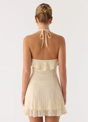 Minivestido Every Second - Marfil