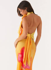 Top Nala - Naranja floral