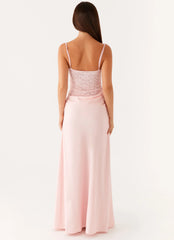 Vestido longo Romy - Rosa