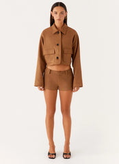 Gio Mini Shorts - Marrom