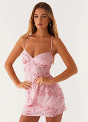 Minivestido Vietta Sequin Cami - Rosa