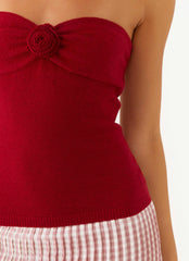 Blusa de tricô Hidden Hills Rose - Vinho