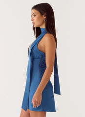 Minivestido Kennee - Azul Marinho Lavado