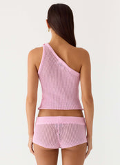 Top de crochet Sunray Shine - Rosa