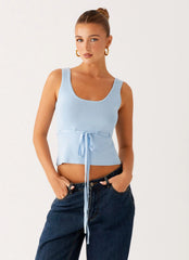 Top de punto Macall - Azul