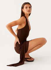 Minivestido Vedetta - Chocolate