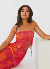 Top de tubo de malla para fiesta en la azotea - Sol floral