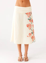 Falda Midi Valley - Estampado Floral Siena