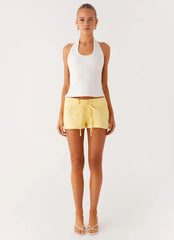Shorts Jeans Mini New Yorker - Amarelo