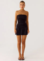 Minivestido tomara que caia Meridella - Preto