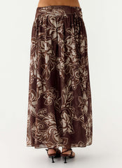Saia Maxi Hot Like Me - Campo Espresso