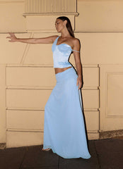 Saia Maxi Natalya - Azul Pálido