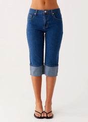 Vaqueros capri Saylor - Índigo