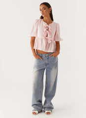 Top con lazo Western Wind - Rosa