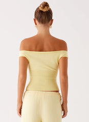 Top de Malha Coleman - Amarelo