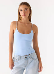 Top de tirantes Blondie - Azul
