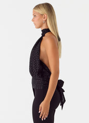Blusa Chiffon Willow - Bolinha Preta