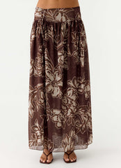 Saia Maxi Hot Like Me - Campo Espresso