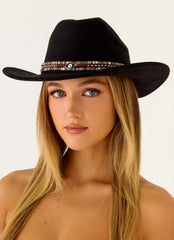Sombrero vaquero Lone Star - Negro