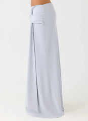 Falda Maxi Romana - Azul Brumoso
