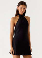 Minivestido Keena Scarf - Negro
